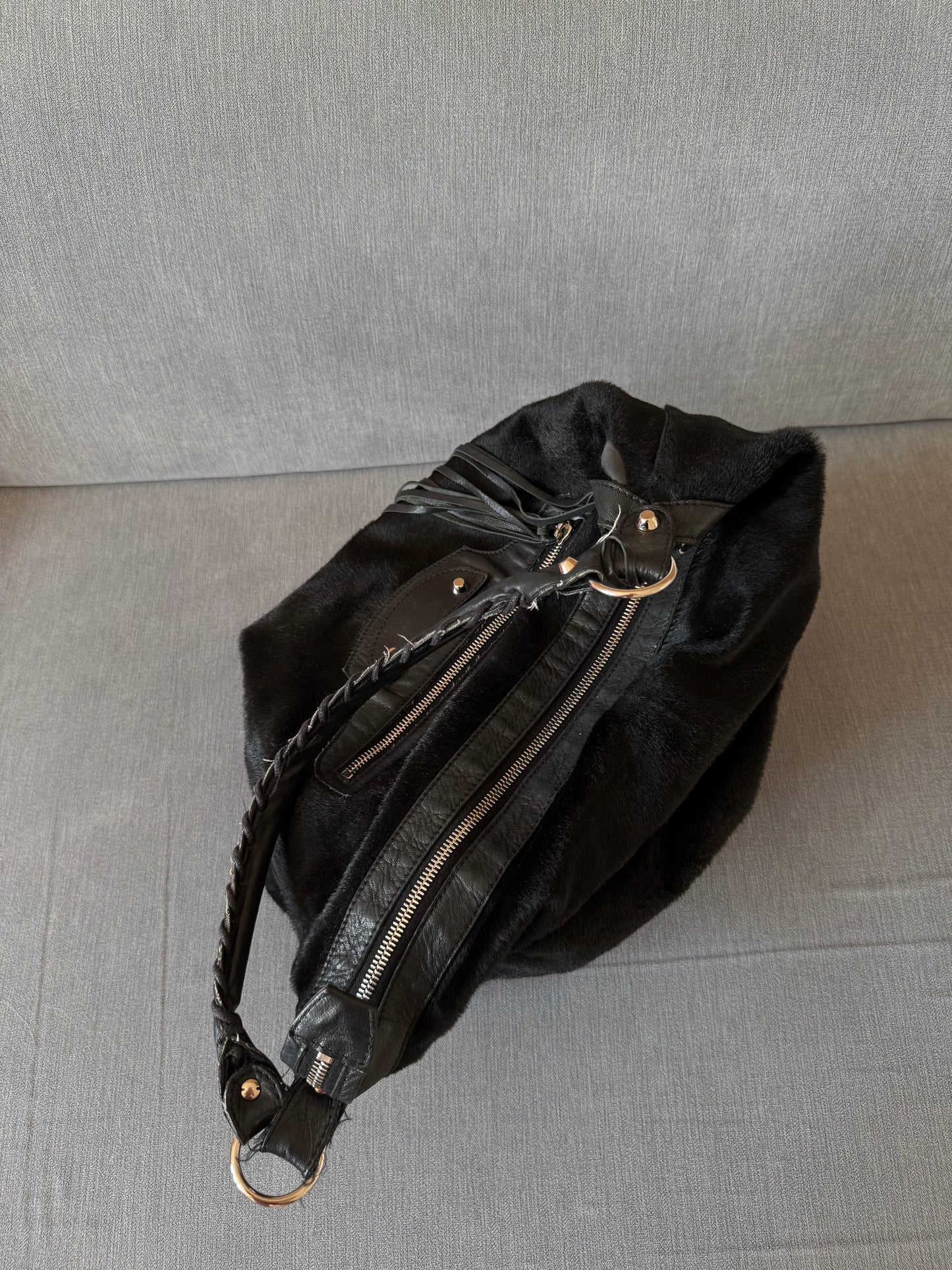 Balenciaga day fur bag
