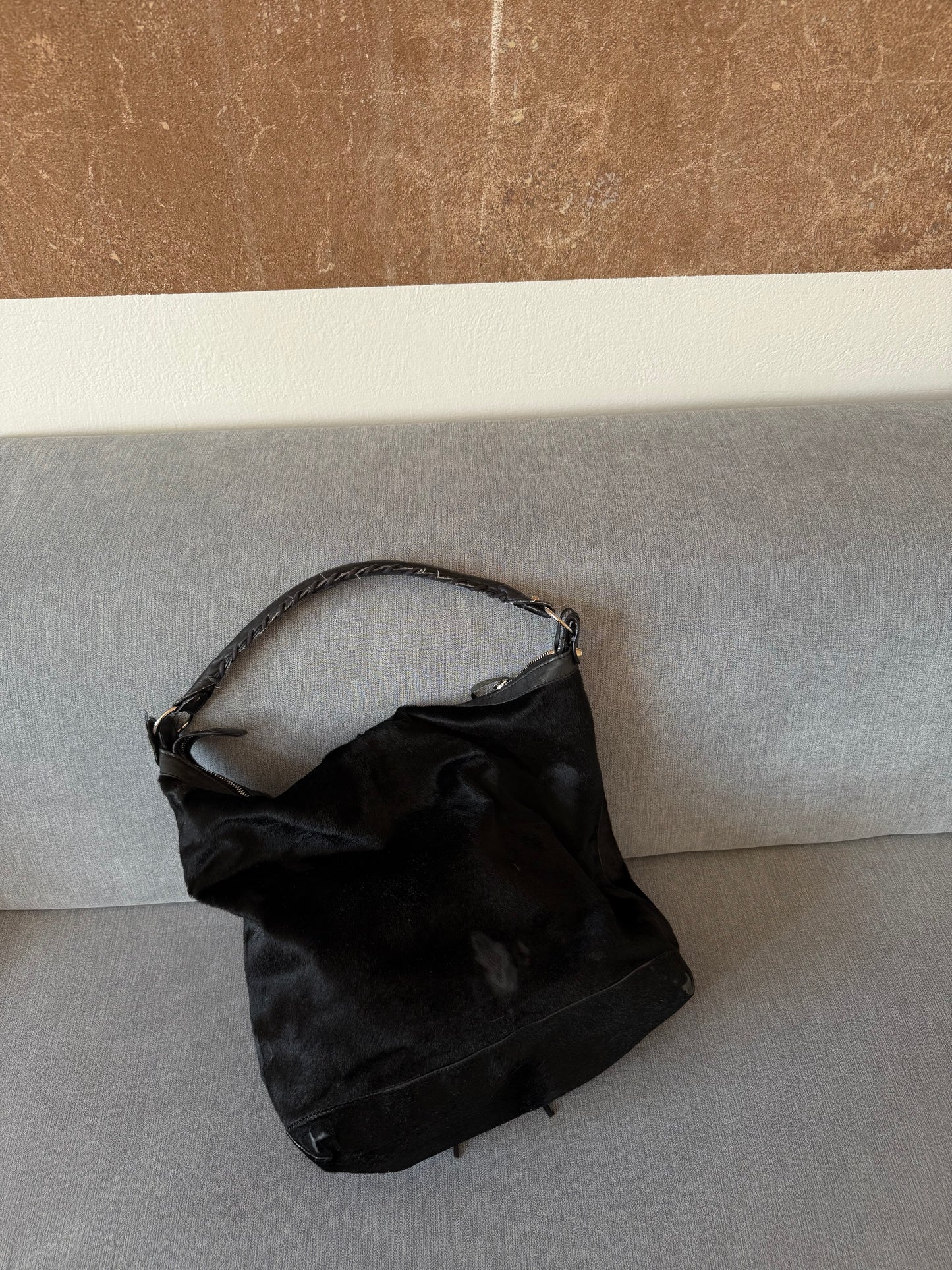 Balenciaga day fur bag