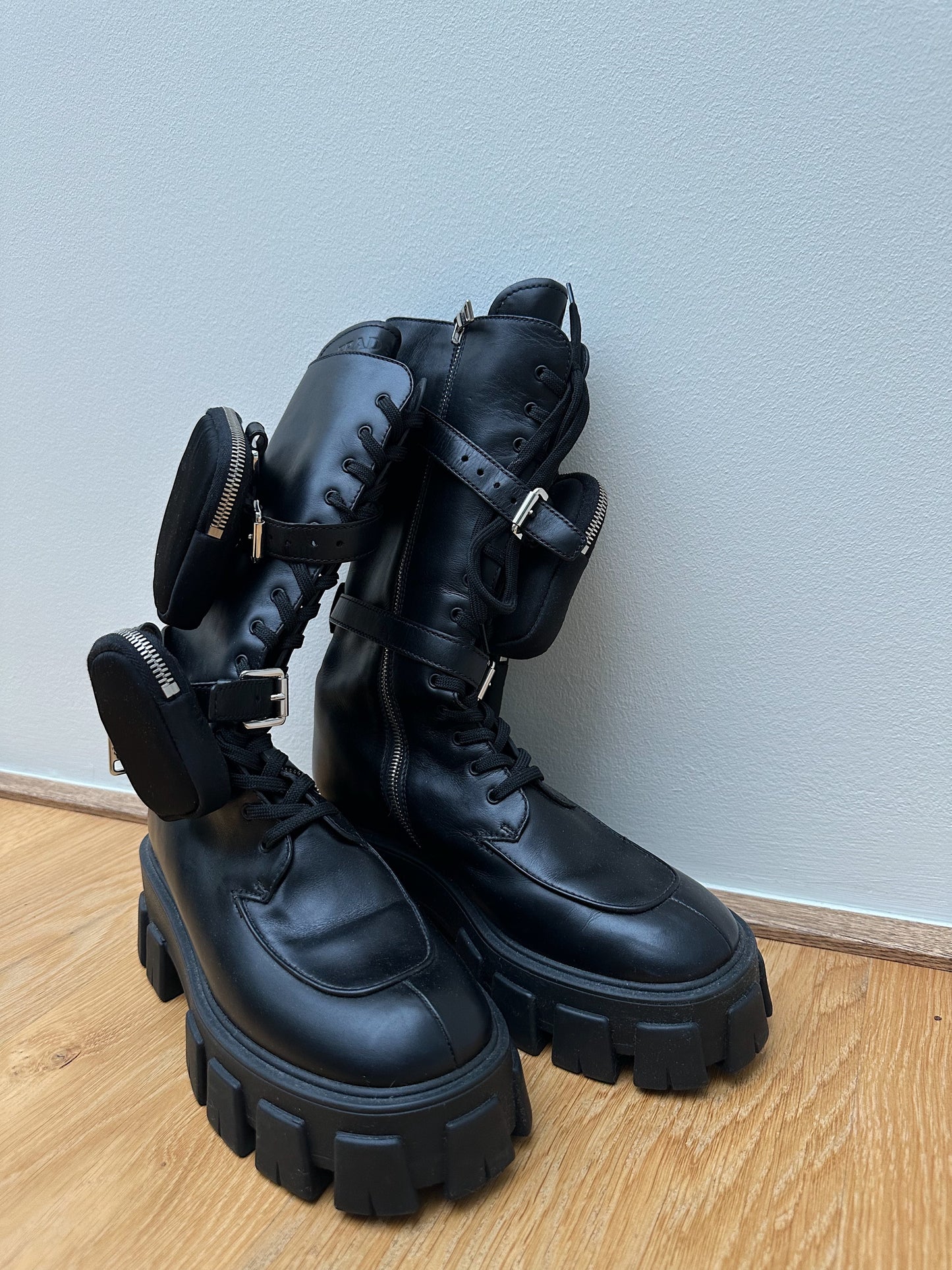 PRADA monolith boots