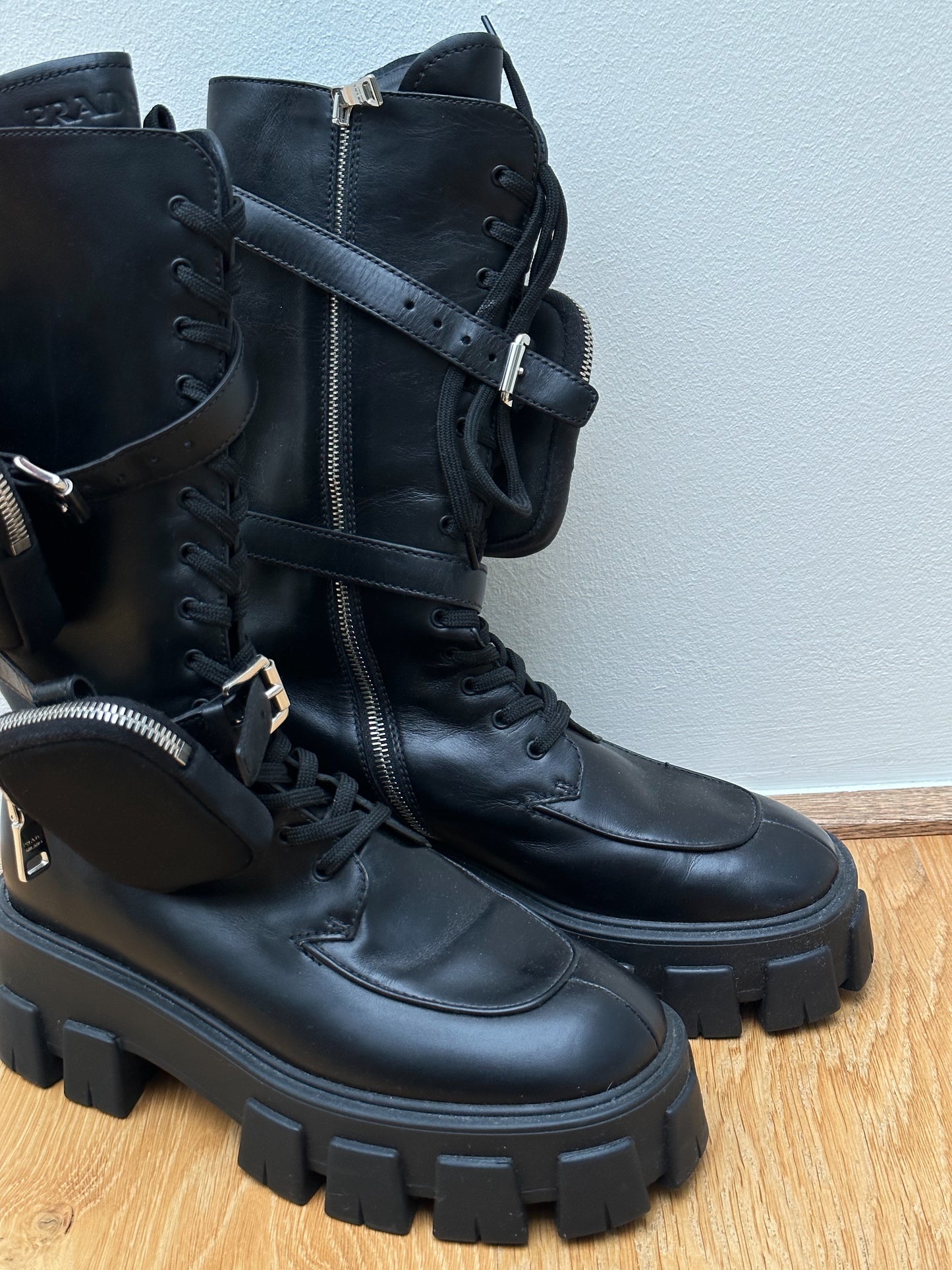 PRADA monolith boots