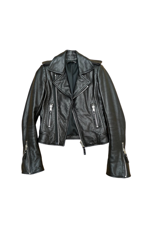 BALENCIAGA leather biker jacket