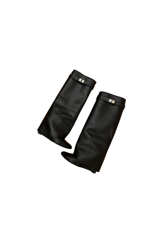 GIVENCHY leather shark boots