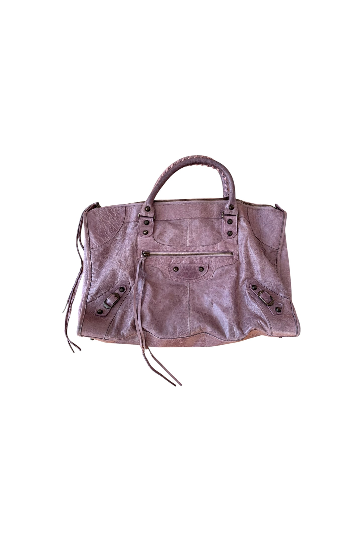 BALENCIAGA work purple bag