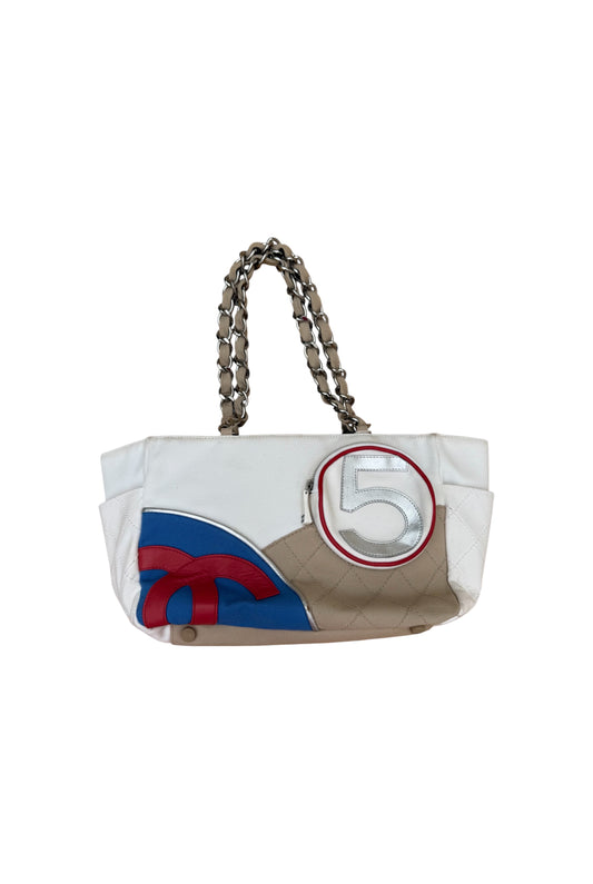 CHANEL vintage 5 red/blue bag