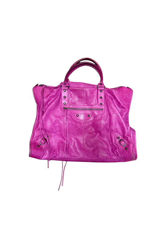 BALENCIAGA pink weekender bag