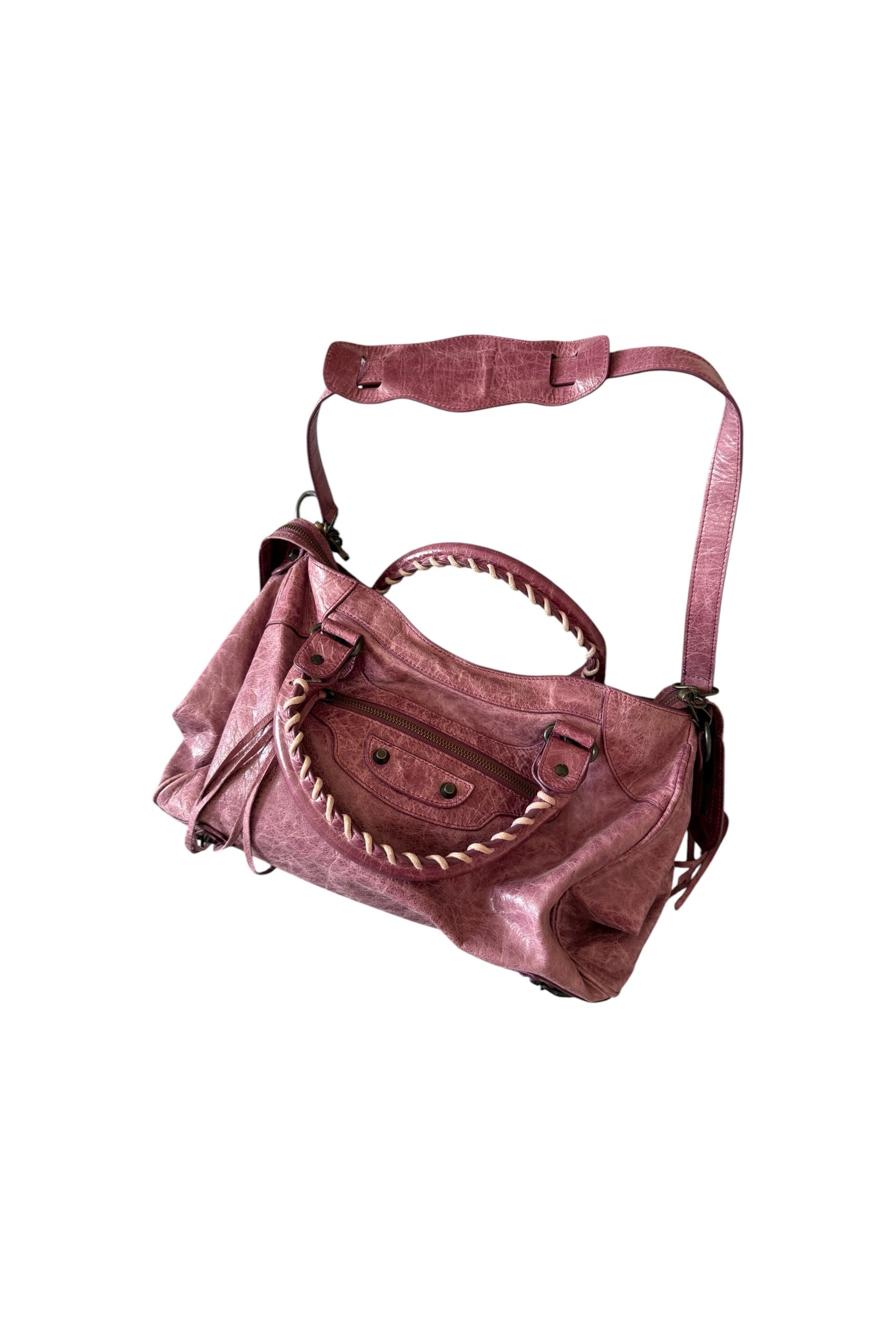 Balenciaga pink city bag