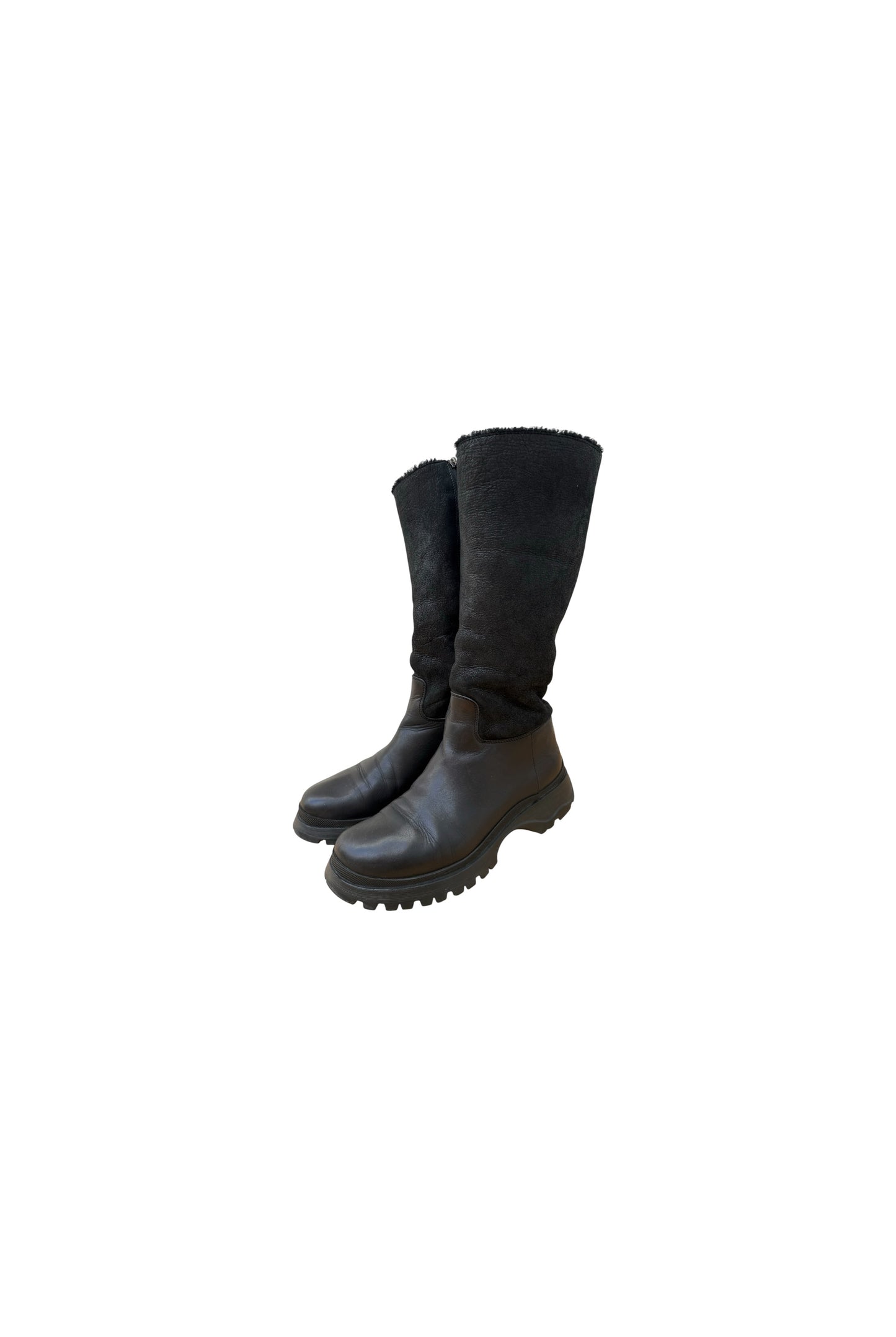 PRADA biker combat boots
