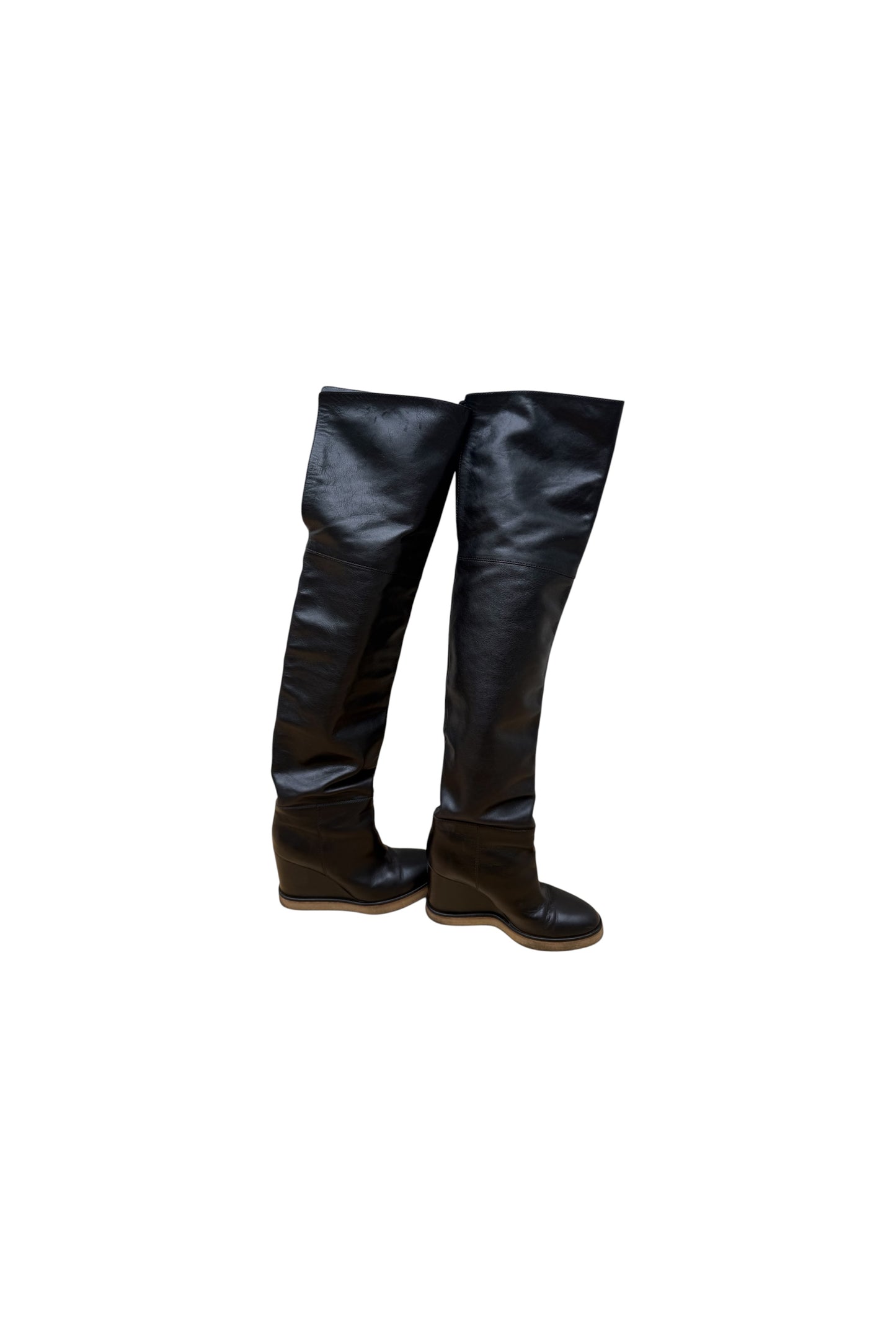 CELINE MANON WEDGE BOOTS
