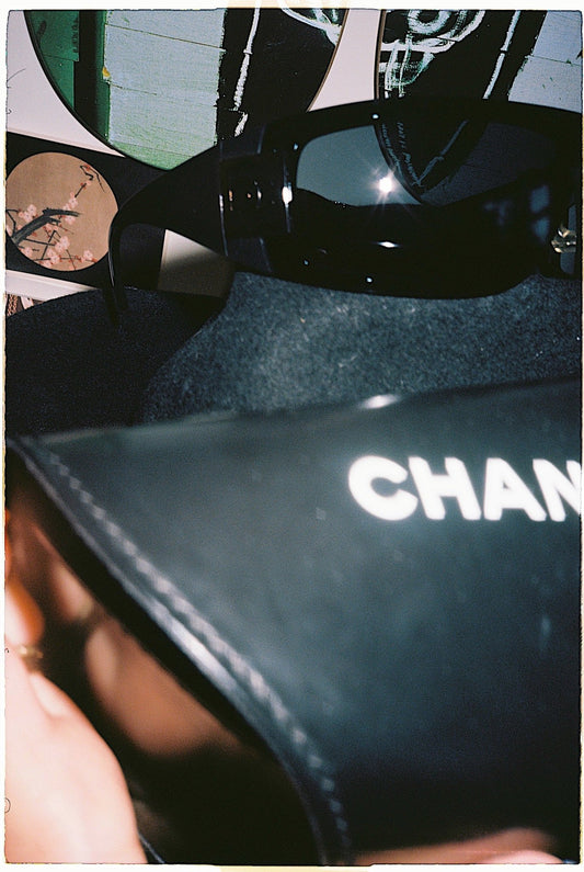 CHANEL vintage logo sunglasses - six__pistols designer fashion items
