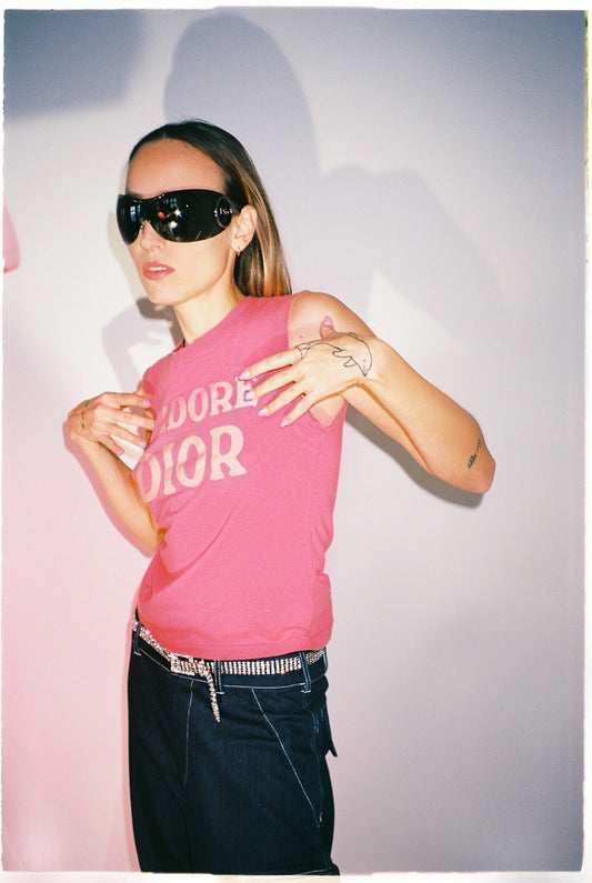 DIOR vintage pink J'ADORE t-shirt - six__pistols designer fashion items