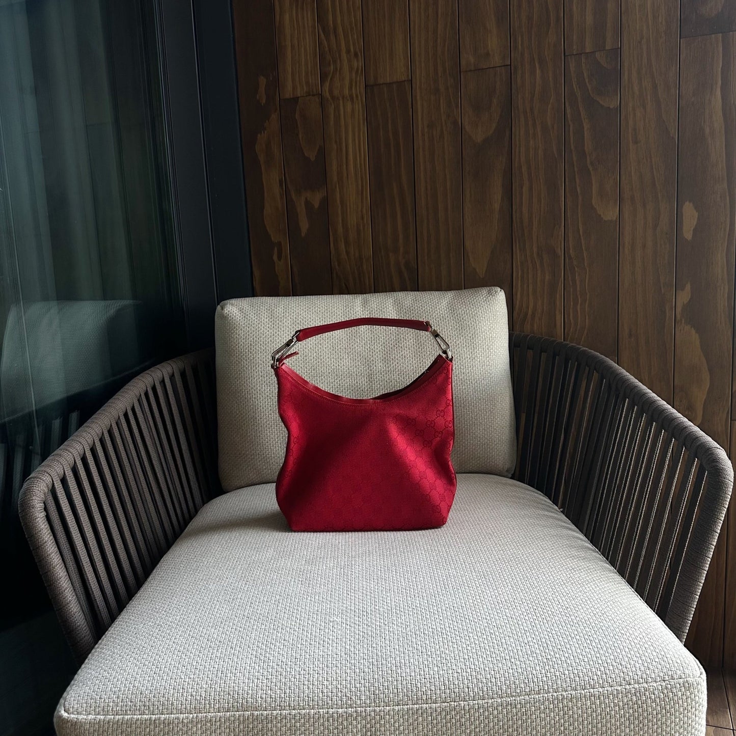 GUCCI red logo vintage bag - six__pistols designer fashion items