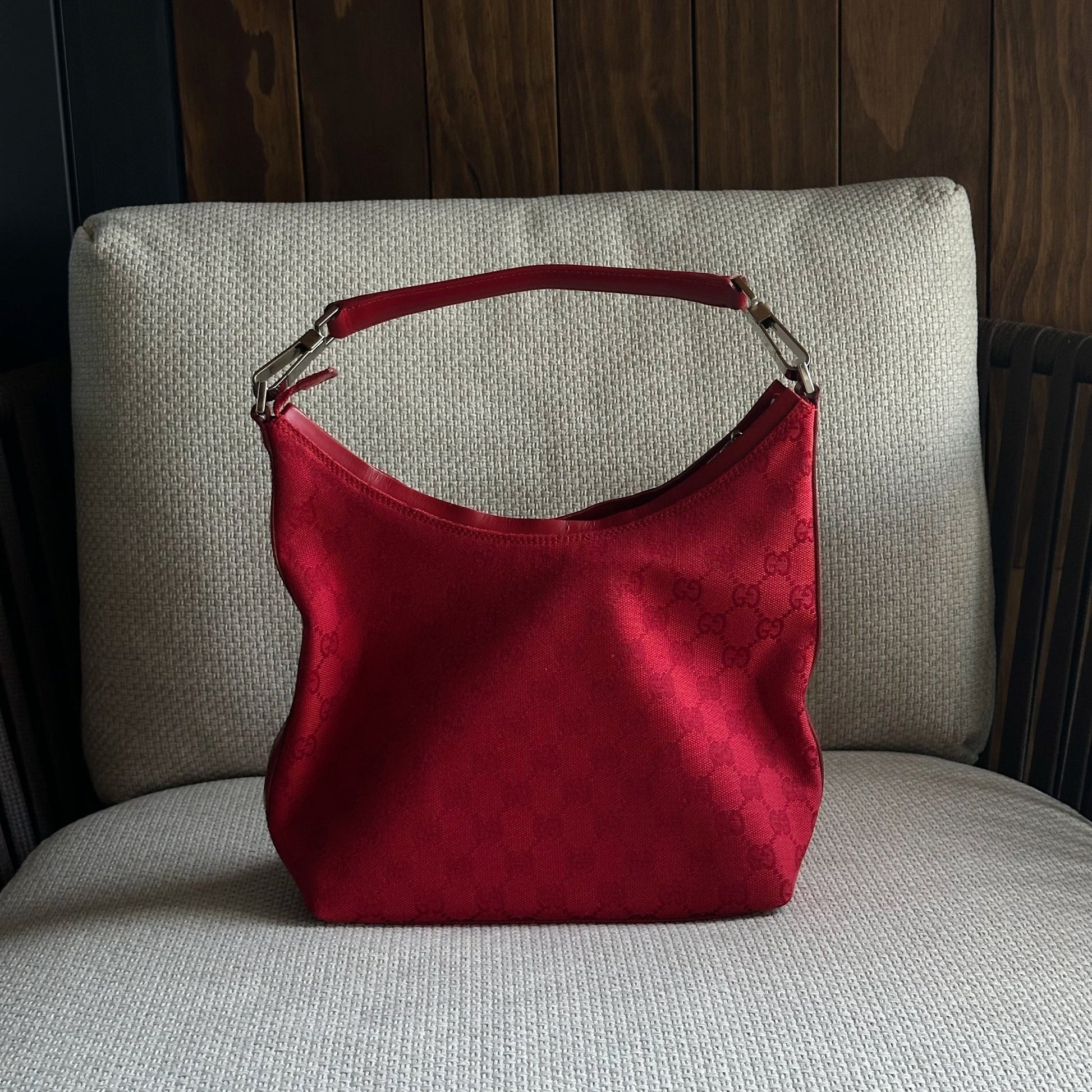GUCCI red logo vintage bag - six__pistols designer fashion items