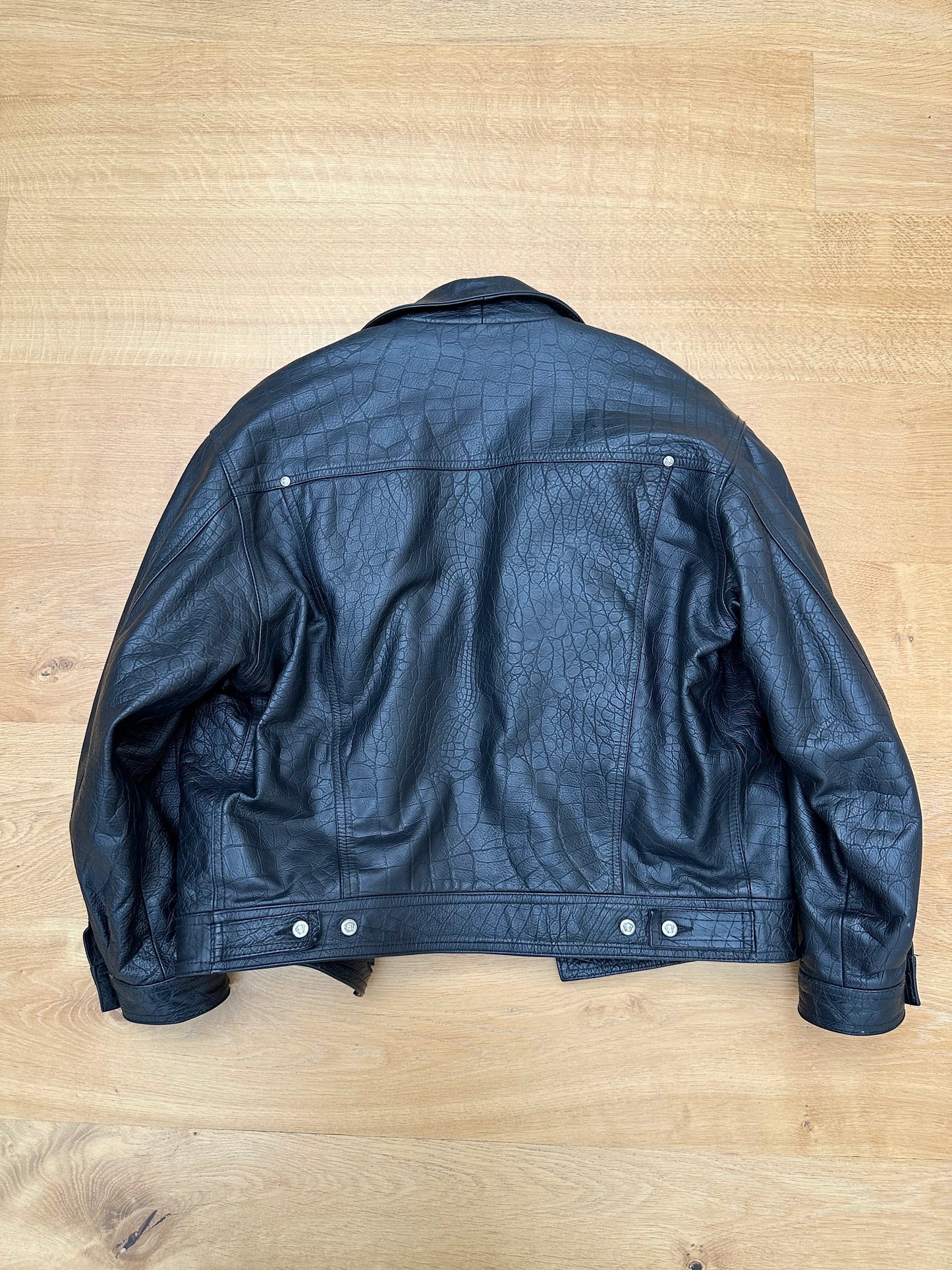 Versace faux leather jacket