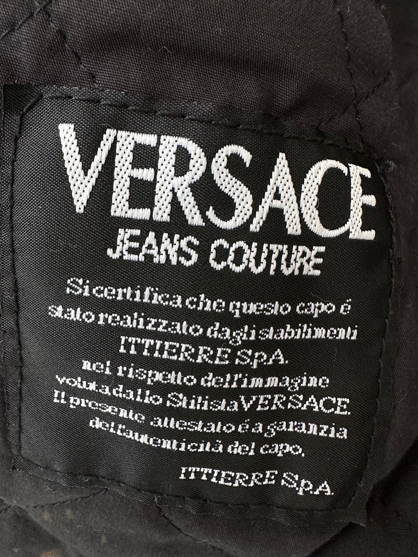 VERSACE faux leather jacket
