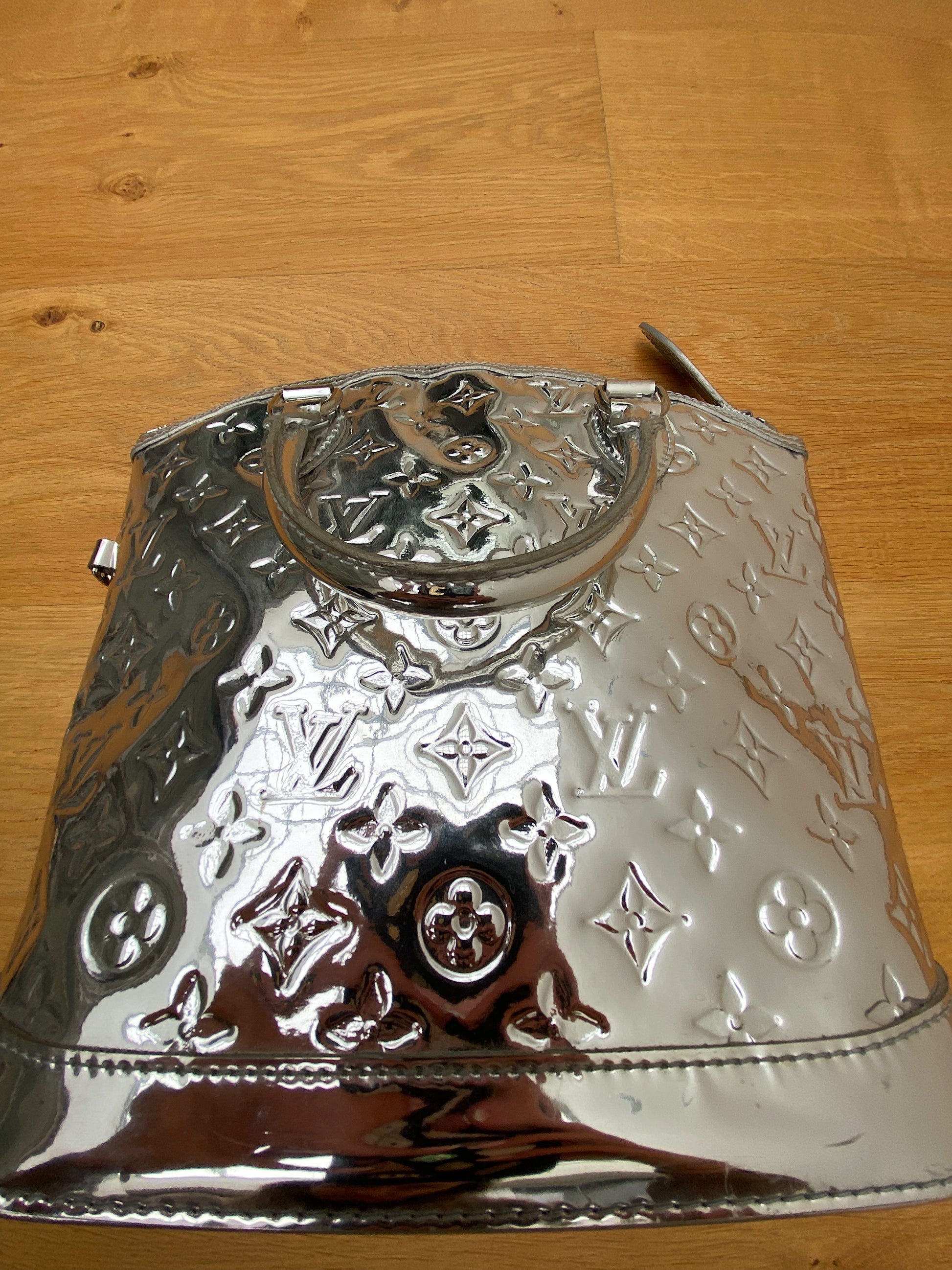 vuitton silver mirror bag