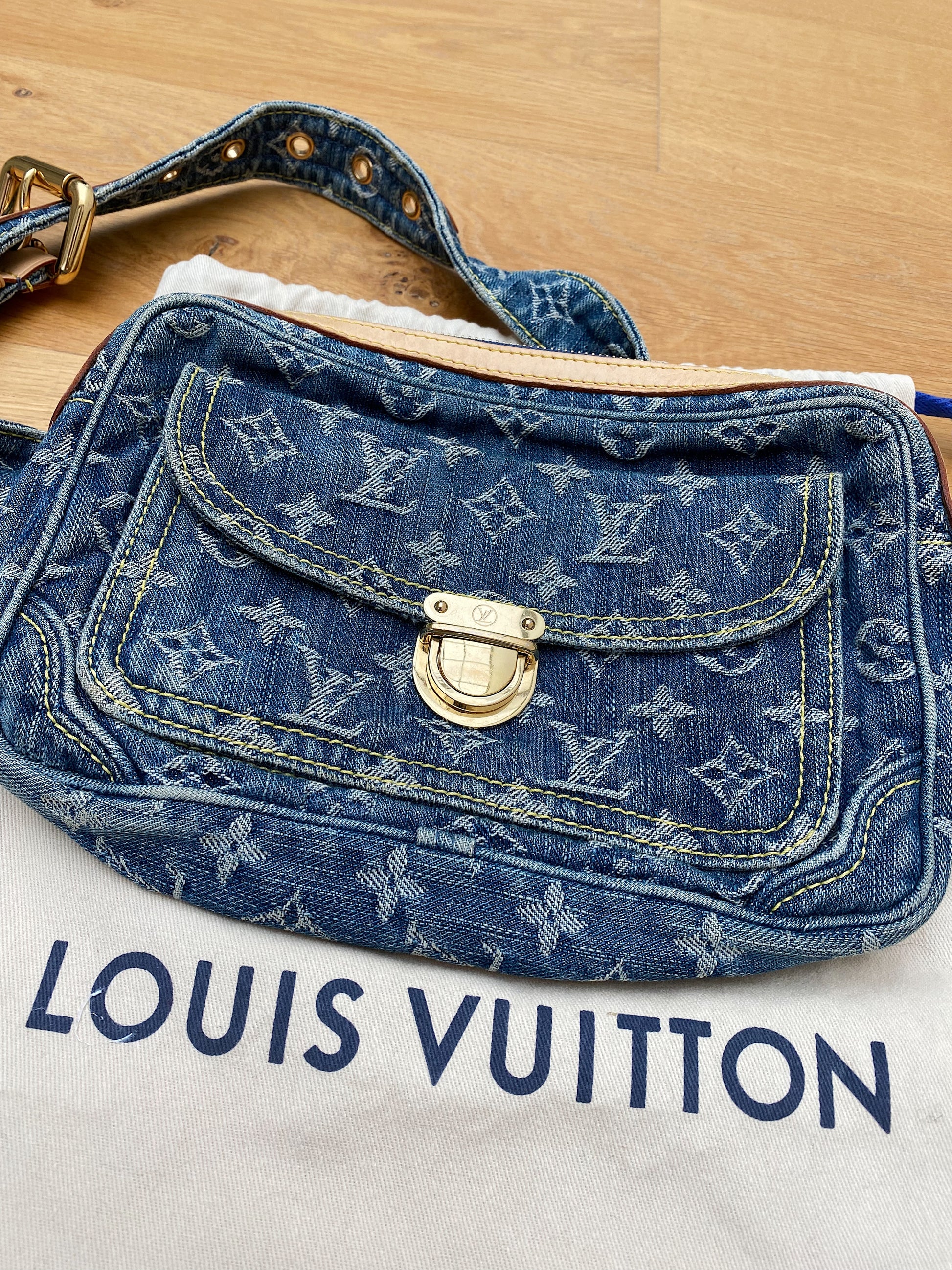 Louis Vuitton Blue Monogram Denim Bum Bag